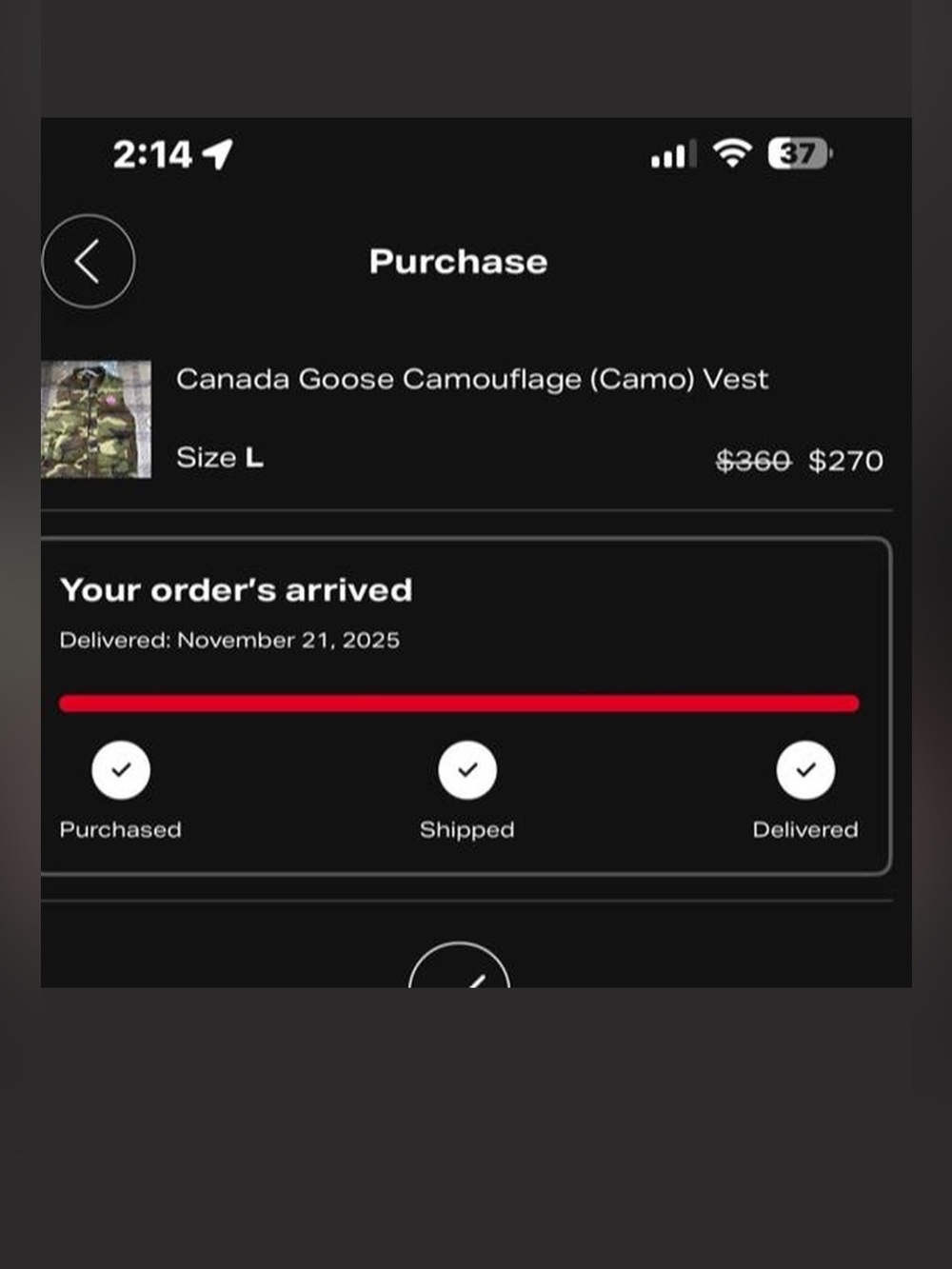Canada Goose Camouflage Puffer Vest in Green & Brown - Picture 8 of 8